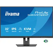 Iiyama Xub3297Qsnp-B1 Ips-Panel Usb-C Dock Lan/95W Pd/Dp-Out Kvm Usb 81.28Cm 32Zoll 2560X1440 350Cd/M 3X3.21Xc 1Ms