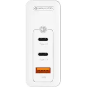 Jellico Charger Gan 100W Sienas lādētājs 1X Qc3.0 Usb 2X Pd Usb-C C118 balts Sieciowa