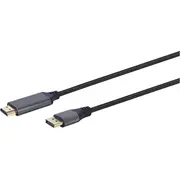 Kabel Gembird Displayport  czarny Cc-Dp-Hdmi-4K-6 Displayport Hdmi 1.8M