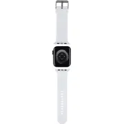 Karls Lāgerfelds Kārļa Lāgerfelda siksniņa Klawlslkcnh Apple Watch 42/44/45/49Mm balta/balta 3D gumijas KarlChoupette galviņas Karl Lagerfeld Pasek strap Rubber Heads