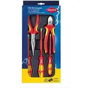 Knipex knaibles un skrūvgriežu komplekts izolēti instrumenti 002013 Zestaw szczypce izolowane