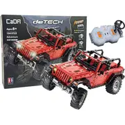 Lean Sport Building Blocks Apvidus tālvadības pults Car Red 1941 Elements Klocki Konstrukcyjne Auto Terenowe Zdalnie Sterowane Czerwone