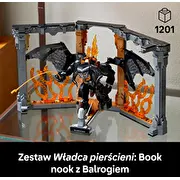 Lego ikonu grāmatas Nook Gredzenu pavēlnieks Balrogs 10367 Icons Book The Lord of the Rings Balrog