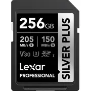 Lexar Professional Silver Plus Sdxc 256 Gb 10. klases Uhs-I/U3 V30 karte Lsdsipl256G-Bnnng Karta Class