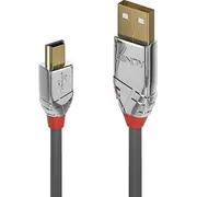 Lindy Usb-A  miniUSB Usb Kabelis pelēks 36631 Kabel Usb Usb-A Szary