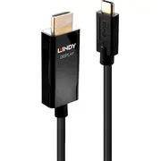 Lindy Usb-C  Hdmi kabelis melns 43291 Kabel Usb Usb-C Czarny