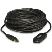 Manhetenas Usb kabelis Usb-A  melns 150958 Kabel Manhattan Usb-A Czarny