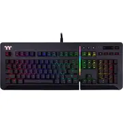 melna zaļa tastatūra Kb-Lvt-Rgbrus-01 Klawiatura Thermaltake Level Rgb Black Green