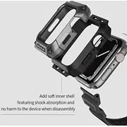 Nillkin Case Dynaguard Rokspināta Apple Pulkstenis 44Mm/4/5/6. Melns Etui Wristband Watch Black Czarny