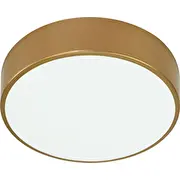 Orno Ovo griestu lampa. plafons 5Xe27. 5X24W. zelta tērauds. matēta stikla abažūrs. Ip20. 600 Lampa sufitowa plafon stal. klosz szklany matowy.