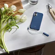 Pārspēj iPhone 17 kickstand korpusu ar Magsafe un kameras vadību Bedrock Blue Beats Kickstand Case with and Camera Control