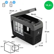 Peme Quest 14 ceļojumu ledusskapis 14.6 l Turystyczna