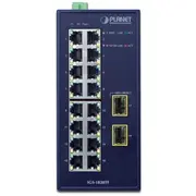 Planētas Igs-1820Tf tīkla saites nepārvaldītas L2 Gigabit Ethernet 10/100/1000 Zilā Planet sieciowe Nie Niebieski