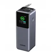 Powerbank 20000Mah Ugreen Pb726 Usb Usb-C 165W ar izvelkamu kabeli Pelēks Ze zwijanym kablem szary