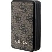 Powerbank Anker Guess 4G ādas metāla logotips 10000 mAh 18W Brūns Leather Metal Logo