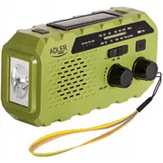 Radio Adler Saules radio ar kloķi Ad 1197 G jaudas banku. lukturīti Solarne power bank. latarka