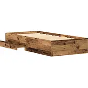 Gultas rāmis Vecs koks 100X200 cm Izgatavots no koka bāzes materiāla Lumarko Ramka Stare drewno drewnopochodnego