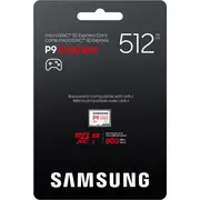 Samsung Sd Microsd karte 512Gb P9 Express mazumtirdzniecība Karta Card retail
