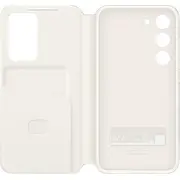 Samsung vāciņš Ef-Zs711Cw S23 Fe S711 balts/balts Smart View maka futrālis Etui Wallet Case