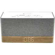 Soundmaster Ur630We radio pulkstenis Pulkstenis Pelēks. Balts Radiobudzik Zegar Szary.