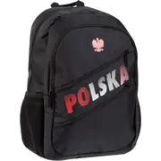 Starpak skolas mugursoma Polija melna Plecak szkolny Polska czarny