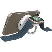 Targus Hyperjuice magnētiskās/uzlādes Standas-Baltas Qi2 2-In-1 Magnetic/Charging Stand Baltas