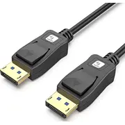 Techly Cable Displayport 2.1 4K120Hz 54G 3M Melns Dp-Dp M/M Kabel Czarny