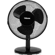 Tristar Ventilators Galda ventilators Ve-5722 Diametrs 23 cm. Melns. Pārnesumu skaits 2. 30 W. Svārstības Wentylator biurkowy Czarny. Liczba Oscylacja