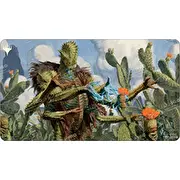 Ultra-Pro Ultra Pro pulcēšanās burvība  Thunder Junction likumpārkāpēji  rotaļu paklājs  zaļš Magic the Gathering Outlaws of Playmat Green