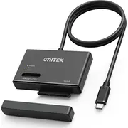 Unitek Usb-C tilts Sata un M.2 Mvme diskdziņiem Mostek na dyski