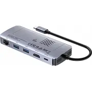 Unitek Usb centrmezgls aktīvais Usb-C 10 Gb/S. diskdziņa korpuss. Hdmi Hub Aktywny Gbps. Obudowa na dysk M.2.