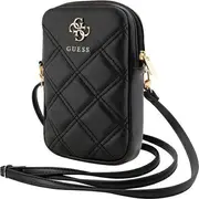 Uzminiet guwbzpsqssgkczarny/melna zip vatēta 4G rokassoma Guess Torebka Guwbzpsqssgkczarny/Black Zip Quilted