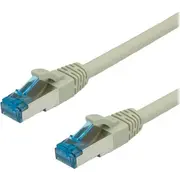 Value plāksteris vadu Cat6A. S/Ftp. Lszh. 10 m. pelēks 21.99.0867 Patchcord 10M. szary