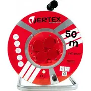 Vertex pagarinātāja kabeļa trumulis 50M 3X2.5Mm Pb50Metal Black Czarny