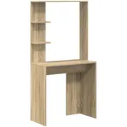 vidaXL Sonoma ozolkoka datora galds ozola koka kompozītmateriāls vidējs Biurko komputerowe Oak Drewno kompozytowe
