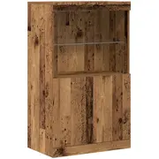 vidaXL bufete Old Wood Massive Reģenerēta koka Vidēja zemnieciska Bufet Stare drewno Lite odzysku Rustykalny bufet