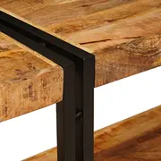 vidaXL Konsoles galds 160X33X75 cm no neapstrādāta mango koka Konsolowy surowego drewna