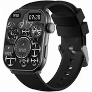 Vīriešu viedpulksteņa gravitācijas josta melna rokassprādze Smartwatch Gravity Gt28-1 Pasek Bransoleta Czarny