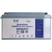 Volt Akumulators Polska Lifepo4 12.8V 200 Ah 200A Bms Bluetooth Mat Akumulator Mata