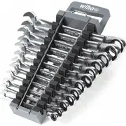 Wiha gredzenveida sprūdrata uzgriežņu atslēgas komplekts Ring ratchet open-end spanner Set