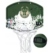Wilson Nba komanda Milwaukee Bucks Mini Hoop Green Viena izmēra Team Wtba1302Mil Zielone One size