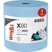Wypall Kimberly-Clark X80 liels tīrīšanas drānas rullis. perforēts zils Roli. perforowane Niebieskie