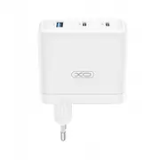 Xo sienas lādētājs Ce35 Pd 100W 2X Usb-C 1X Usb balts Sieciowa