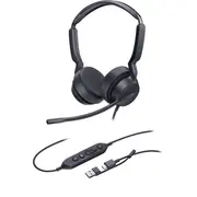 Yealink Uh42 Divas komandas Usb-C/W Warster stenda finansētājs Connection/Usb Type-C/Usb A tipa melnā krāsā Dual Teams Usb-C/A Zestaw Przewodowa Opaska na Usb Type-C Type-A Czarny