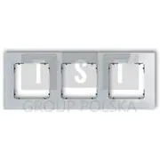 15-12-Irsk-3 Icon Universāls trīskāršs kvadrātveida rāmis stikla efekts Rāmis pelēks. apakšējais melns Ramka uniwersalna kwadratowa efekt ramka szara czarny