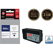 Activejet tinte Ah-950Brx Aizstājēja Hp Cn045Ae Premium 80 ml melna Tusz zamiennik 950Xl czarny