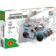 Aleksandra Mazā konstruktora policijas patruļmašīnas konstrukcijas komplekts Alexander Zestaw konstrukcyjny Konstruktor Police Patrol Car