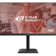 Aoc E4 U27E4Cv datora monitors 68.6 cm 27 3840 x 2160 px 4K Ultra Hd Led melns Monitor komputerowy Czarny