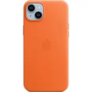 Apple iPhone 14 Plus ādas futrālis ar Magsafe oranžs Leather Case with Orange