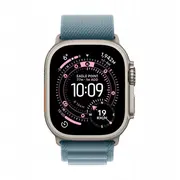 Apple Watch Ultra 3 Gps mobilais 49 mm dabīgā titāna korpuss gaiši zilā Alpine cilpā liels Cellular 49Mm Natural Titanium Case Light Blue Loop Large